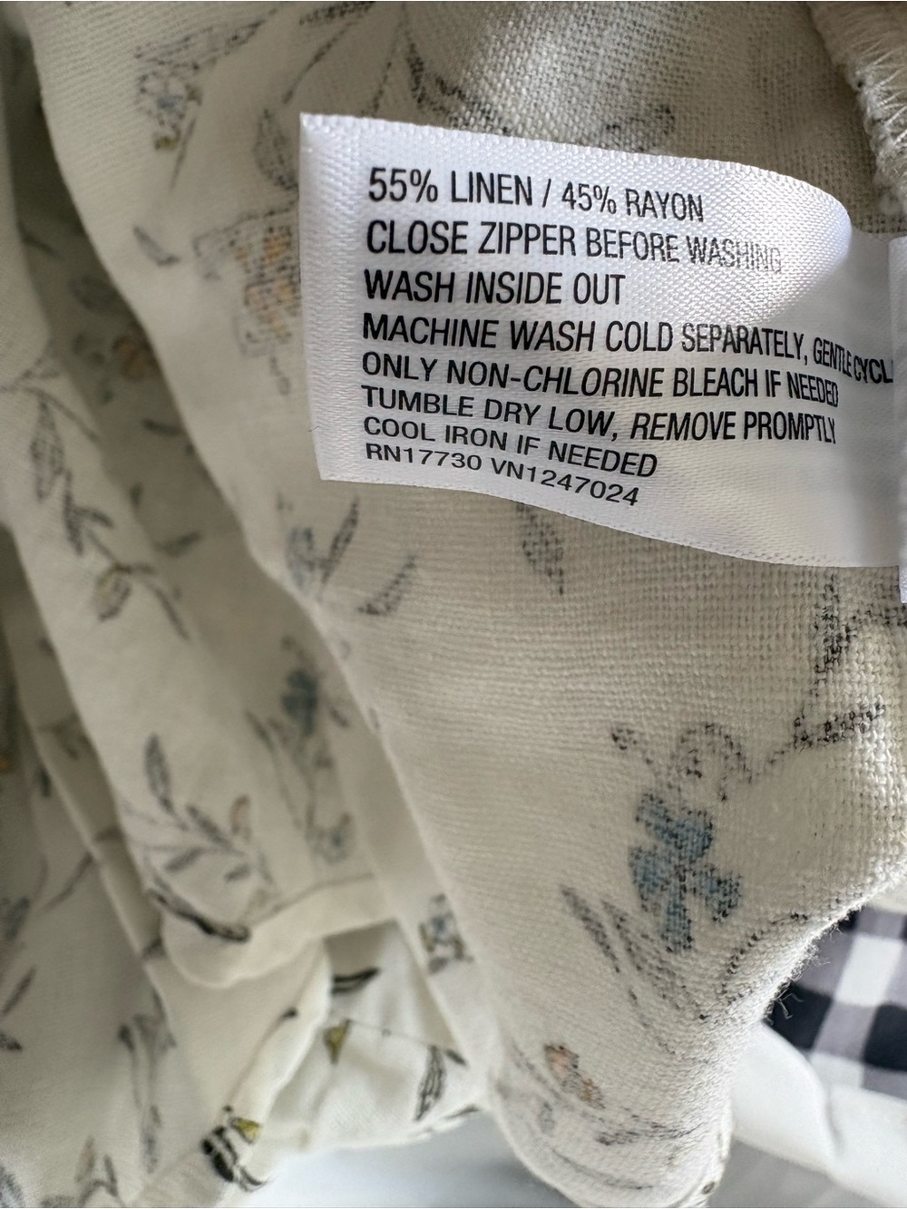 Universal Thread Cream Floral Midi Dress with Olive and Mustard Accents (2X) New - Picture 6 of 7